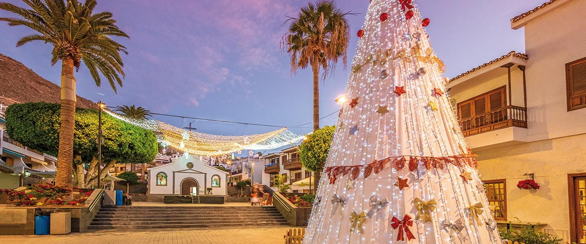 Festive decorations in Tenerife